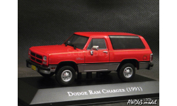 Dodge RAM Charger 1991 red 1-43 Camionetas imprescindinles de Mexico