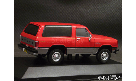 Dodge RAM Charger 1991 red 1-43 Grandes Autos Memorables, масштабная модель, DeAgostini, scale43