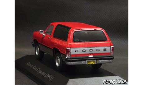 Dodge RAM Charger 1991 red 1-43 Grandes Autos Memorables, масштабная модель, DeAgostini, scale43