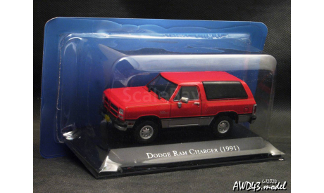 Dodge RAM Charger 1991 red 1-43 Grandes Autos Memorables, масштабная модель, DeAgostini, scale43