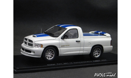 Dodge RAM SRT-10 Commemorative Edition 2005 white 1-43 Spark, масштабная модель, scale43