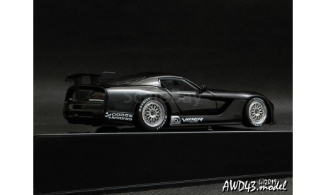 Dodge Viper Conpetition Coupe Plain Body Version black 1-43 AUTOArt 60421, масштабная модель, scale43