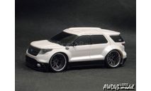 Ford Explorer 2011 white 1-43 DUB Garage (СУПЕР КОЛЕСА!), масштабная модель, scale43