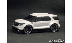 Ford Explorer 2011 white 1-43 DUB Garage (СУПЕР КОЛЕСА!)