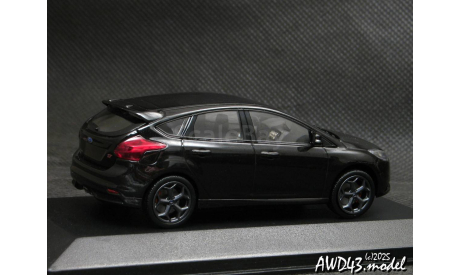 Ford Focus III ST 2011 black 1-43 Minichamps 410081000, масштабная модель, scale43