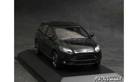Ford Focus III ST 2011 black 1-43 Minichamps 410081000, масштабная модель, scale43