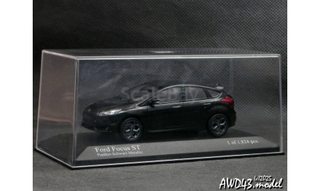 Ford Focus III ST 2011 black 1-43 Minichamps 410081000, масштабная модель, scale43