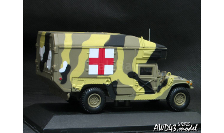 Humvee Ambulance US 1991 camouflage 1-43 Victoria, масштабная модель, DeAgostini, Hummer, scale43