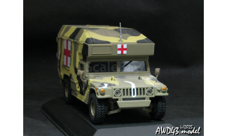 Humvee Ambulance US 1991 camouflage 1-43 Victoria, масштабная модель, DeAgostini, Hummer, scale43