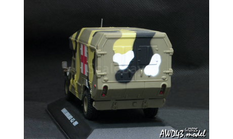Humvee Ambulance US 1991 camouflage 1-43 Victoria, масштабная модель, DeAgostini, Hummer, scale43