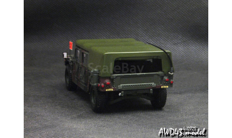 Humvee M998 HMMWV soft top 1-43 Handmade conversion, масштабная модель, Hummer, scale43