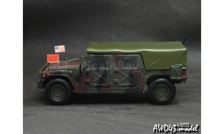 Humvee M998 HMMWV soft top 1-43 Handmade conversion, масштабная модель, Hummer, scale43