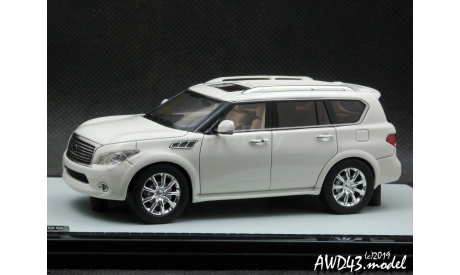 Infiniti QX56 white 4x4 1-43 GLM, масштабная модель, 1:43, 1/43