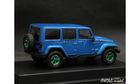 Jeep Wrangler 4x4 Unlimited Polar Edition 5-doors Hard Top 2014 blue 1-43 Greenlight, масштабная модель, scale43