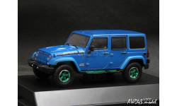 Jeep Wrangler 4x4 Unlimited Polar Edition 5-doors Hard Top 2014 blue 1-43 Greenlight