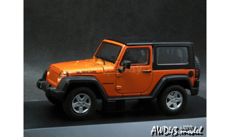 Jeep Wrangler Rubicon 2012 Hard Top orange 1-43 Greenlight, масштабная модель, scale43