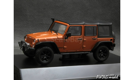 Jeep Wrangler Unlimited Custom 2014 (New snorkel tooling addition) Copperhead Pearl 1-43 Greenlight, масштабная модель, scale43