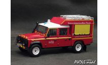 Land Rover Defender 130 VIMP Lanéry - Véhicule D-’intervention en Milieu Périlleux (SP de Roanne), Vehicules Legers Sapeurs-Pompiers 3 1-43 Altaya, масштабная модель, scale43