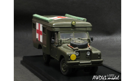 Land Rover Serie III 109 Ambulance khaki 1-43 Handmade conversion, масштабная модель, scale43
