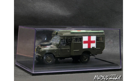 Land Rover Serie III 109 Ambulance khaki 1-43 Handmade conversion, масштабная модель, scale43