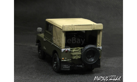 Land Rover Series1’80’ Soft Top 1949 khaki 1:43 Matchbox Dinky, масштабная модель, scale43