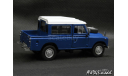 Land Rover SIII PickUp Double Cab blue 1-43 Handmade convertion, масштабная модель, scale43