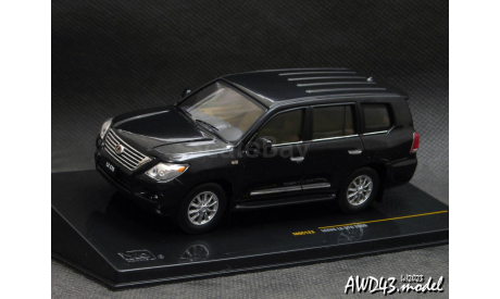 Lexus LX570 2009 black 1-43 IXO, масштабная модель, scale43