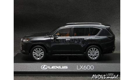 Lexus LX600 black 1-43 Kyosyo KS03910GBK, масштабная модель, Kyosho, scale43
