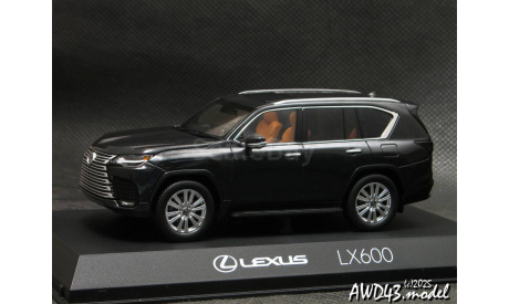 Lexus LX600 black 1-43 Kyosyo KS03910GBK, масштабная модель, Kyosho, scale43