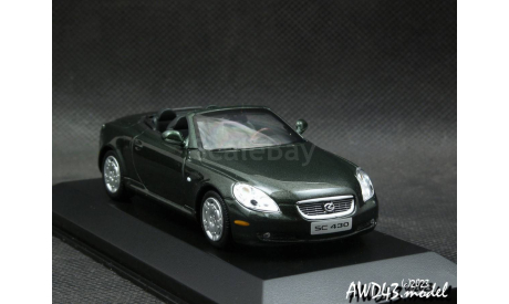 Lexus SC430 Cabriolet 2001 green 1-43 Minichamps, масштабная модель, scale43