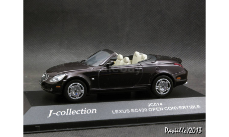 Lexus SC430 Open Convertible d.brown 1-43 J-Collection, масштабная модель, scale43