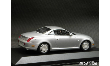 Lexus SC430 silver 1-43 Minichamps, масштабная модель, scale43
