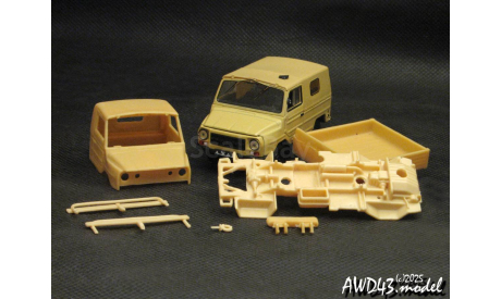 КИТ ЛуАЗ-13021 1-43 Alf TрансКИТ с донором, масштабная модель, scale43