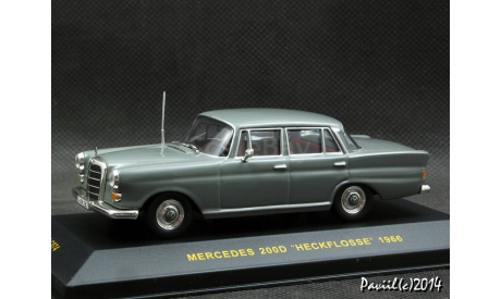 Mercedes 200 D W110 Heckflosse 1966 grey 1-43 IXO , масштабная модель, 1:43, 1/43, Mercedes-Benz
