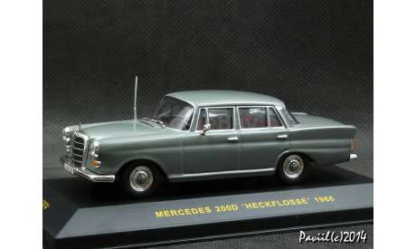 Mercedes 200 D W110 Heckflosse 1966 grey 1-43 IXO , масштабная модель, IXO Road (серии MOC, CLC), Mercedes-Benz, scale43