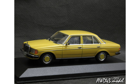 Mercedes 230D W123 yellow 1-43 Minichamps 032200, масштабная модель, scale43, Mercedes-Benz