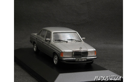 Mercedes 280E W123 gray met 143 Minichamps, масштабная модель, scale43, Mercedes-Benz