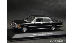 Mercedes 450 SEL 6.9 W116 1975 black 1-43 Dealer=Minichamps