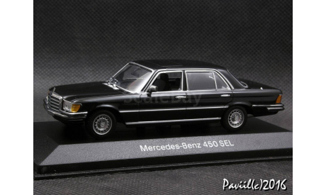 Mercedes 450 SEL 6.9  W116 1975 black 1-43 Minichamps, масштабная модель, 1:43, 1/43, Mercedes-Benz