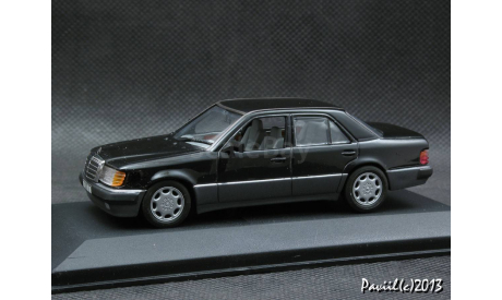 Mercedes 500 E V8 W124 black 1-43 Minichamps, масштабная модель, 1:43, 1/43, Мinichamps, Mercedes-Benz