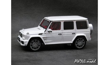 Mercedes Brabus B63 620 Widestar 2012 white 4x4 1-43 Minichamps, масштабная модель, 1:43, 1/43, Mercedes-Benz