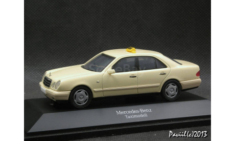 Mercedes E 220 W210 Taxi beige 1-43 Herpa, масштабная модель, 1:43, 1/43, Mercedes-Benz