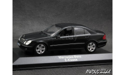 Mercedes E-Class W211 2002 black 1-43 Dealer=Minichamps B66961950