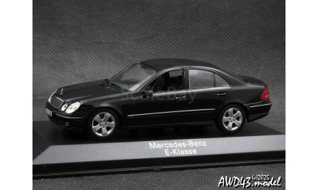 Mercedes E-Class W211 2002 black 1-43 Dealer=Minichamps B66961950, масштабная модель, 1:43, 1/43, Mercedes-Benz
