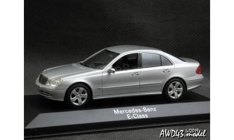 Mercedes E-Class W211 2002 silver met. 1-43 Dealer=Minichamps B66961948, масштабная модель, Mercedes-Benz, scale43