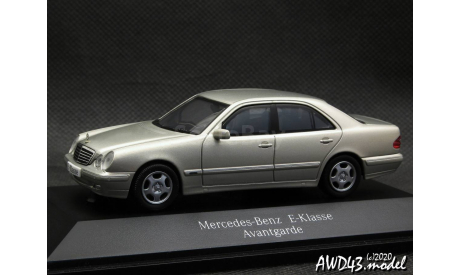 Mercedes E-Klasse W210 MOPH Avantgarde 1997  silver 1-43 Dealer=Herpa, масштабная модель, scale43, Mercedes-Benz