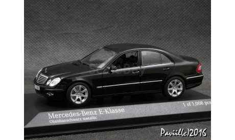 Mercedes E-Сlasse W211 2007 black 1-43 Minichamps, масштабная модель, 1:43, 1/43, Мinichamps, Mercedes-Benz