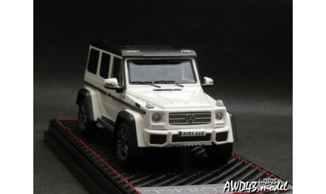 Mercedes G500 4x4² white 1-43 China promo, масштабная модель, scale43, Mercedes-Benz