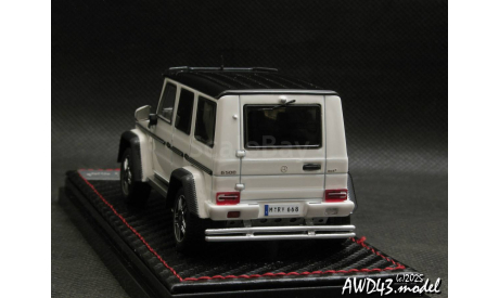Mercedes G500 4x4² white 1-43 China promo, масштабная модель, scale43, Mercedes-Benz