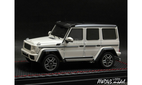 Mercedes G500 4x4² white 1-43 China promo, масштабная модель, scale43, Mercedes-Benz